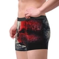 thumbnail image 3 of Bingfone Red And White Screaming Demon Skull Men's Underwear - Casual Stretch Boxer Briefs-Large, 3 of 7
