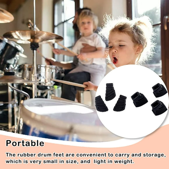Pack of 3 Drum Feet Professional Bracket Portable Musical Instrument Percussion Assembly Maintenance Spare Hardware Supplies S WC11