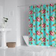 thumbnail image 2 of Pioneer Flower Floral Print Pattern Shower Curtain 72"x72", Bathroom Decorative Shower Curtain Set with 12 Hooks, Waterproof Washable, 2 of 6