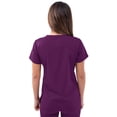 thumbnail image 2 of Bata Médica Adar Pro Para Mujer - Blusa Médica Sweetheart Con Cuello En V - P4210 - Berenjena - Xl, 2 of 5