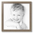 thumbnail image 2 of ArtToFrames 20" x 20" Aged White Gold Picture Frame, 20x20 inch Silver Wood Poster Frame (WOM-2036), 1 Pack, 2 of 6