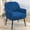 Blue, variant on Holiway Accent Chair Flannel Upholstered with Metal Legs, Modern Sofa Chair for Bedroom/Offiic, Pink