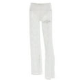thumbnail image 5 of Hpapadks Women's Pants Solid High Waisted Straight Leg Sheer Lace Pant Slacks for Women White S, 5 of 7