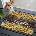 thumbnail image 3 of Sunflower Entryway Rug 2'x3'&nbsp; Non Slip Front Door Mats, Yellow Summer Botanical Wooden Farmhouse Entrance Rugs Indoor Outdoor Carpet, Washable Floor Mats Small Area Rug for Bedroom Kitchen, 3 of 8