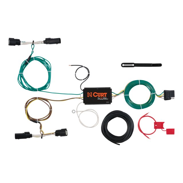 Curt Hitch 56272 Trailer Wiring Connector T Connector; With 4 Way Flat Trailer Connection