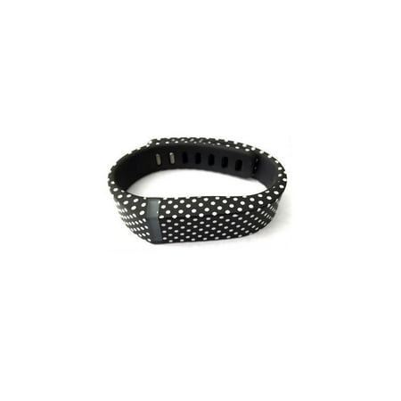 - Fit Bit Flex Replacement Band - Black with White Dots - Small