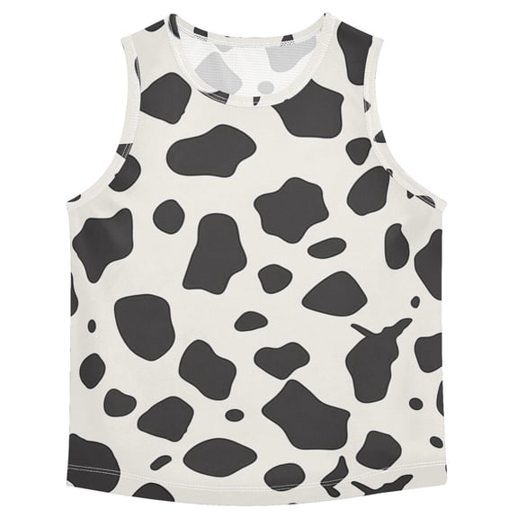 Cow Spots Vest Undershirt Tank Top Sleeveless Quick Dry 3T