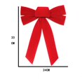 thumbnail image 2 of Lazo Rojo con cable de Navidad, regalo de corona de Navidad, lazo enorme, adornos navideños para interiores y exteriores, decoración con lazo para vacaciones, 4 Uds., 2 of 5