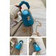 thumbnail image 4 of Bolso bandolera acolchado y monedero para mujer Bolsos de hombro de cuero suave con cordón Bolsos ligeros, azul Feliz Sencillez, 4 of 5