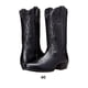 thumbnail image 3 of Qarigey Pies de PU, botas de vaquero occidentales resistentes al agua, acogedoras y secas, zapatos de cuero con patrón bordado para hombres, Calzado TYPE2, 3 of 6