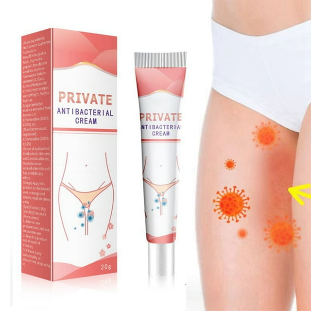 Private Antibacterial Cream for Intimate and Sensitive Areas - Inner Thigh Itching Antiba Cterial, Wet Genital Itching (20g)