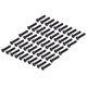 thumbnail image 4 of 50 Uds DIN 7985 tornillo de máquina de cabeza plana de acero totalmente roscado pernos chapados en Zinc negro sujetador M3x12, 4 of 5