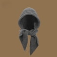 thumbnail image 6 of AWZXDE Winter Thermal Hooded Hat with Integrated Scarf and Earflaps for Windproof Warmth and Comfortable Grey, 6 of 8
