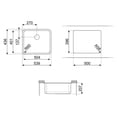 thumbnail image 2 of Tarja Sencilla Submontar Smeg UM50 Acero Inox Cepillado, 2 of 2