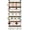 Vintage Brown+Black, variant on Mug Holder Hanger Rack Wall Mounted Wooden 4 Pack Coffee Cup Storage Organizer Display Shelf with 32 Removable Plastic Hooks, Ideal for Mug Collectors