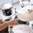 thumbnail image 1 of HAMPPLIES 1Set Drum Set Accessory with Smooth Surface Steel Drum Sticks and Eco Friendly Bamboo Brush, 1 of 8