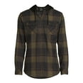 thumbnail image 4 of Burnside Men's Plaid Hooded Flannel Shirt, Sizes S-2XL, 4 of 5
