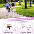 thumbnail image 4 of Gymax 16'' Kids Bicycle Children's Training Bicycle w/ Removable Training Wheels & Basket Purple, 4 of 9
