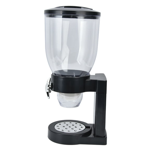 Dispensador de granos de 17,5 oz, recipiente transparente seguro para almacenar arroz con base de goma para granos de arroz