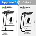 Adjustable TV Tray Folding Table Trays with 6 Height & 3 Tilt Angle Bed