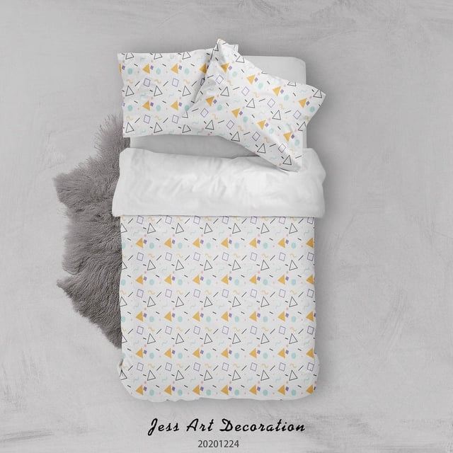 3D Abstract Geometric Pattern Quilt Cover Set Bedding Set Duvet Cover