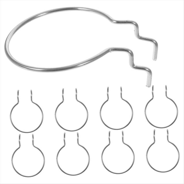 10 Metálicos Resistentes para Portavasos de Tablero Perforado, con Diseño de Anillo para Organizar Vasos en el Garaje.