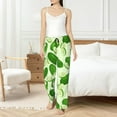 thumbnail image 5 of Pajama Pants Women, Cucumber green Sweatpants Soft Sleep Lounge Pants, Casual PJ Bottoms Pants with Pockets, 5 of 5