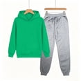 thumbnail image 3 of Timegard Toddler Clothes Boys Girls Sweatsuit Kids Fall Winter Casual Comfy Workout Sets Hoodies Joggers Outfits, 3 of 8