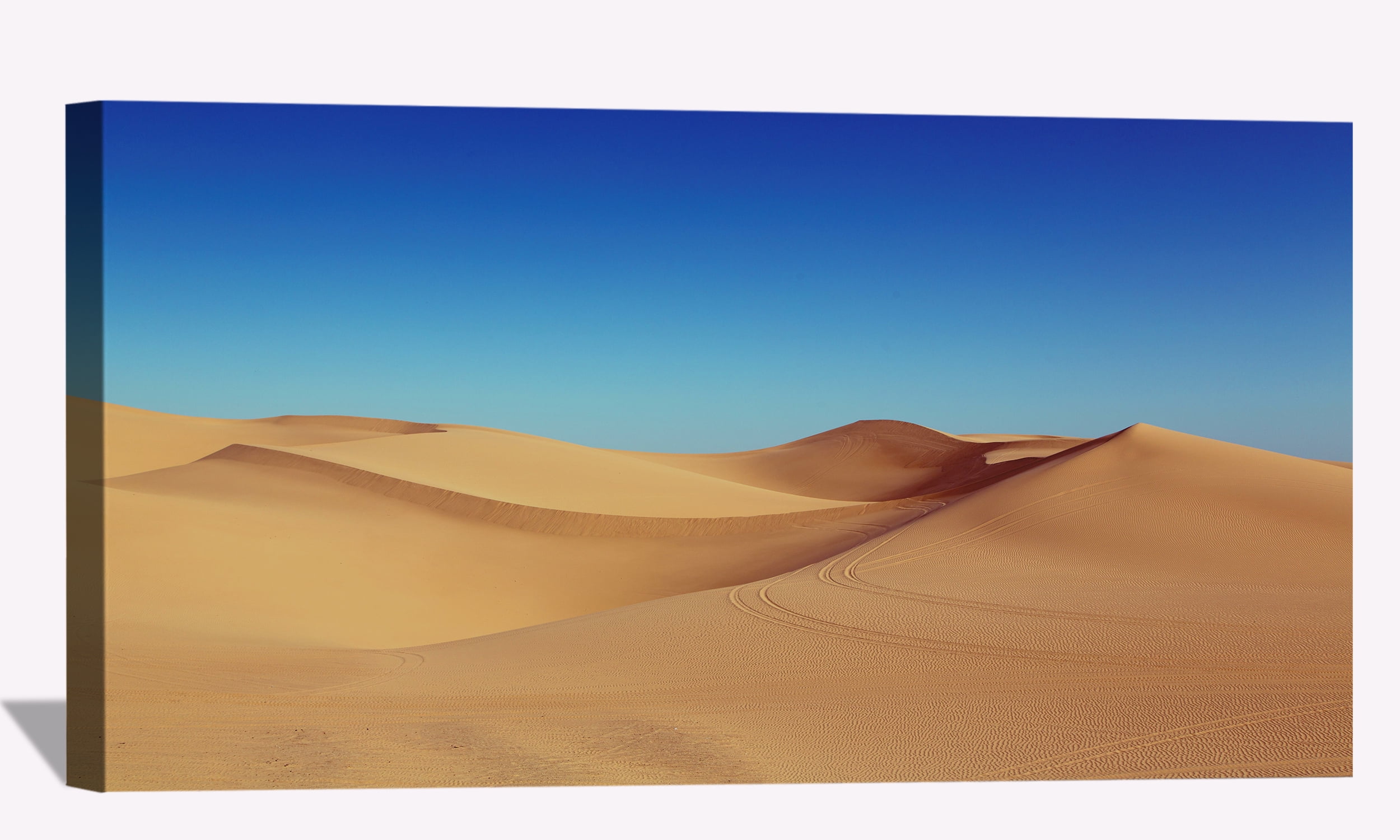 Desert Dunes Blue Sky Wall Art Desert Sunset Picture Canvas Art Sand