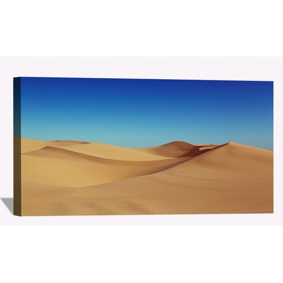 Desert Dunes Blue Sky Wall Art Desert Sunset Picture Canvas Art Sand Dunes Framed Painting Wall Decor For Home Office Bedroom Livingroom Ready to Hang