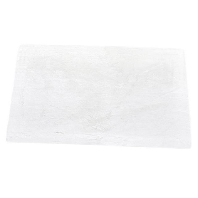 DOLITY Square Area Rug, Faux Floor Mat for Bedroom,40x60cm White