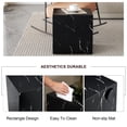 thumbnail image 6 of Gzxs Elegant Black Accent End Table | No Assembly Needed | Faux Marble Square Side Table Small Nightstand for Living Room | 15.75" L x 15.75" W x 15.75" H | Contemporary Home Furniture, 6 of 9