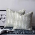 thumbnail image 2 of Pillow Covers 20x20 Set of 2, Sage Green Botanical Square Throw Pillow Covers for Couch/Sofa/Living Room, Modern Farmhouse Striped Decorative Soft Pillowcases for Couch Throw Pillows, 2 of 7