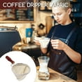 thumbnail image 7 of Cloth Coffee Strainer, 7.5x3.9inch Wooden Handle Reusable Coffee Sock Filter, Flannnel Cloth Strainer Bag for Coffee, Milk Tea Filter Bag, Barista Tool for Cold Brew, Coffee Sock for Home Use, 7 of 7