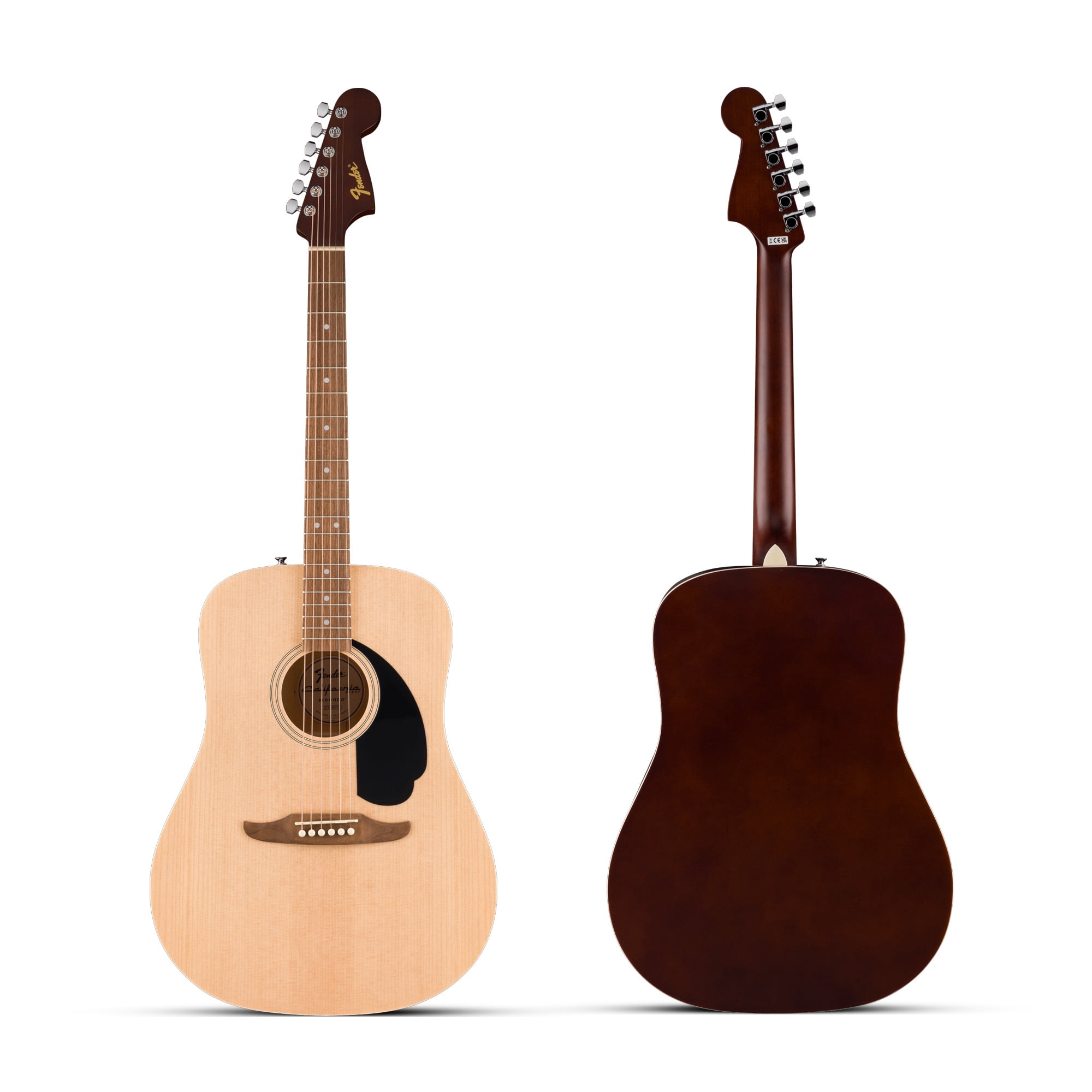 Fender Redondo Dreadnought Acoustic Guitar - Natural Bundle with Gig Bag, Strap, Strings, Picks, and Austin Bazaar Instructional Video