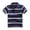 Navy, variant on Boys Striped Polo Shirt Short-Sleeve Turn-Down Collar Uniform Top for Back-to-School Blue Size 5T