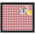 thumbnail image 2 of PinPix 15x13 Custom Cork Bulletin Board  Poster Board Has a Fabric Style Canvas Finish, Framed in Retro Patterns, by ArtToFrames (PinPix-237), 2 of 5