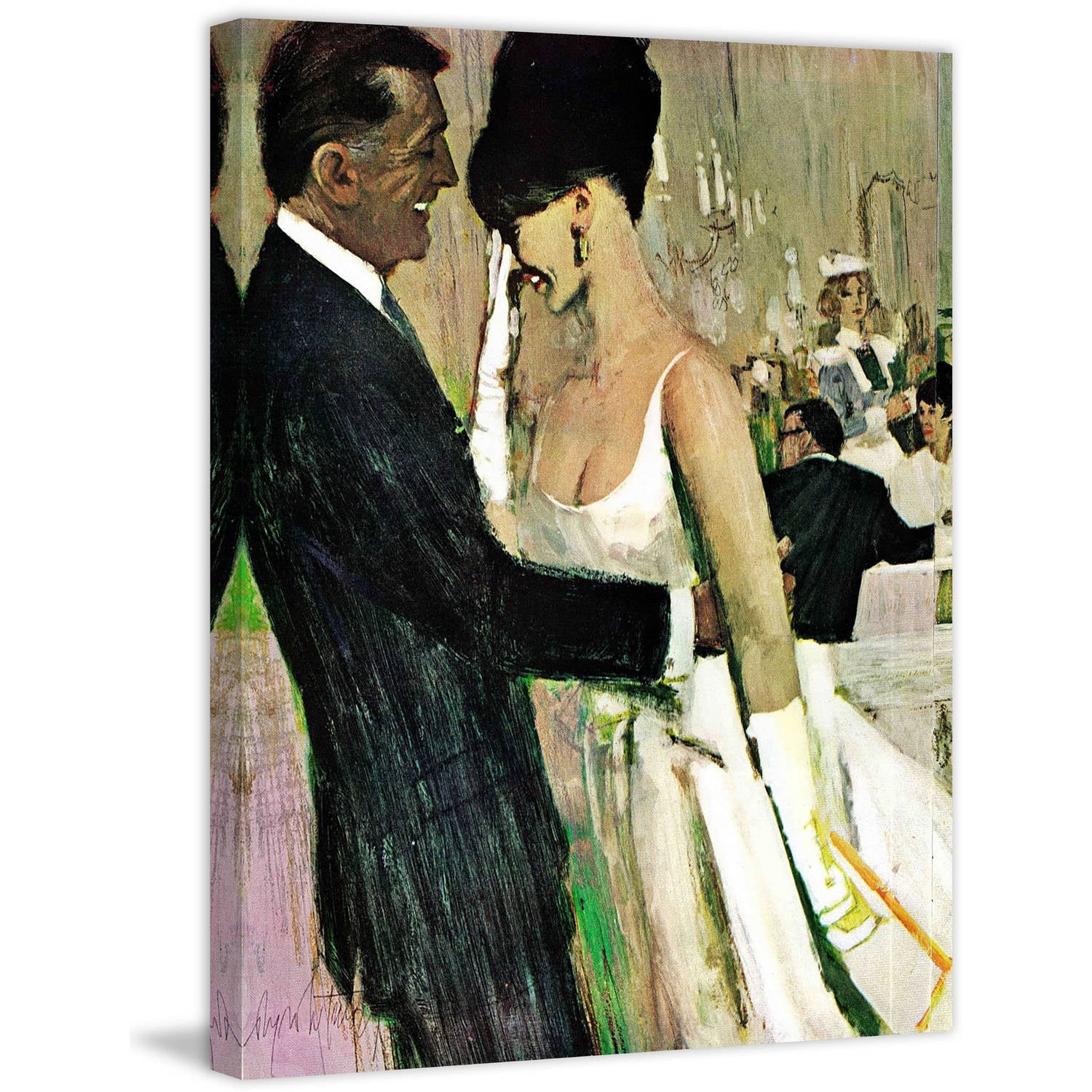 "Masquerade" Painting Print on Wrapped Canvas
