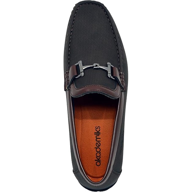 Akademiks Men\'s Ogden Slip On Comfort Loafers Brown Size 10 AKADEMIKS MENS OGDEN SLIP-ON COMFORT LOAFER SHOES MEMORY  main image 2