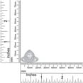 thumbnail image 4 of AFFY 1.25 Moissanite Diamond Pear Shaped Double Halo Engagement Ring for Womens in 18K White Gold over Silver-8, 4 of 5