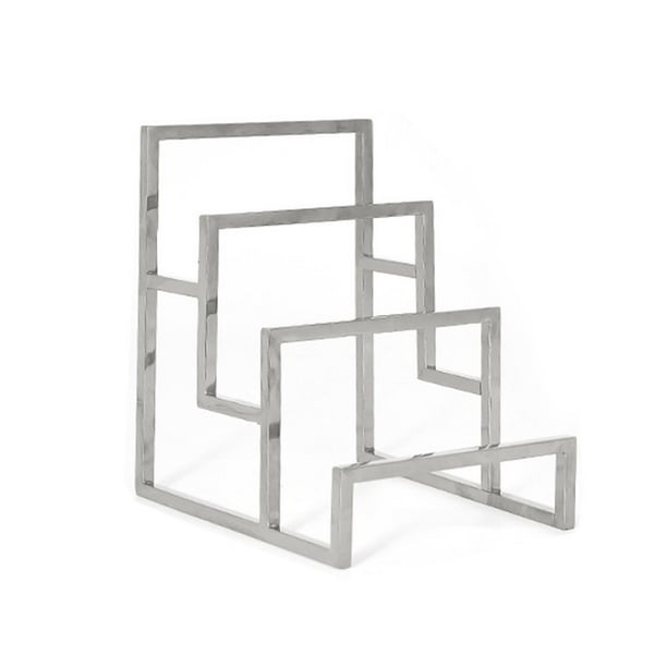 Matsuzay Soporte de exhibición para billetera, estante de almacenamiento para monedero de 3 niveles, organizador para el hogar, bolso de mano, bolso de Almacenamiento y organización del hogar Plata Matsuzay HA069441-02