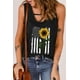 thumbnail image 3 of ABPHQTO Camiseta de tirantes con estampado de girasoles y bandera americana negra para mujer, 3 of 5