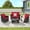 Red, variant on 4-Piece Outdoor Patio Furniture Sets Garden Rattan Chair Wicker Set, Poolside Lawn Chairs with Tempered Glass Coffee Table Porch Furniture (Light Grey)