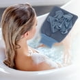 thumbnail image 2 of 1 Pc Double Side Shower Gloves Exfoliating Glove for Bathroom 8.66"x5.51" Blue, 2 of 6
