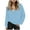 Light Blue, variant on Women's Casual Zip Up Sweatshirt Long Sleeve Loose Fit Pullover Jacket Soft Comfortable Lightweight Stylish Athleisure Top