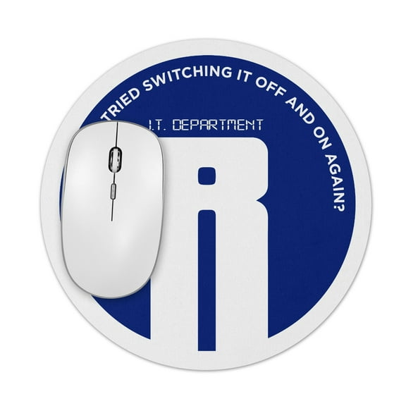 Reynholm I.T. Department 7.5" Round 1/4" Thick Mousepad