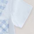 thumbnail image 3 of HCNTES Toddler Baby Boy Clothes Summer Short Sleeve T Shirt Boy Shorts 2Pcs Plaid Outfit Cute Infant Boys Clothes, 3 of 5