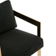 thumbnail image 6 of SAFAVIEH Couture Taraji Square Low Back Bar Stool, Giotto Black, 6 of 8