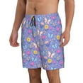 thumbnail image 2 of Salouo Butterflies And Flowers Pattern Swim Trunks for Men,Men's Hawaiian Bathing Suit Swimsuits Quick Dry Swimming Board Shorts Beach Shorts with Pockets-3X-Large, 2 of 6