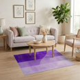 thumbnail image 3 of ODIKA Fluffy Purple Shape Outline Ombre Spotted Motif Pink Furry Abstract Non-Slip Chair-Friendly for Home Office, Gaming Room, Under Desk, 3 of 7